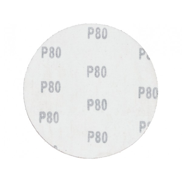 Popierius švitrinis su lipduku P80 ø125mm 5vnt                                                      