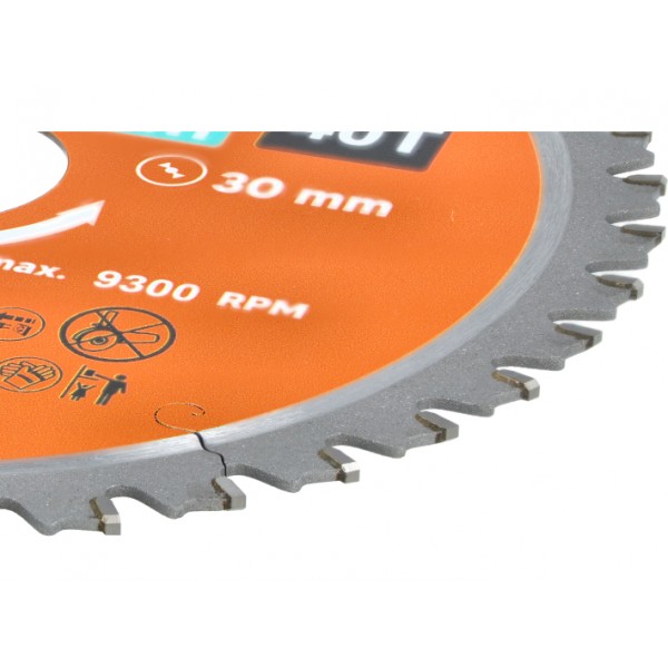 Pjūklas diskinis TCT ø165x30mm 40 dantų                                     