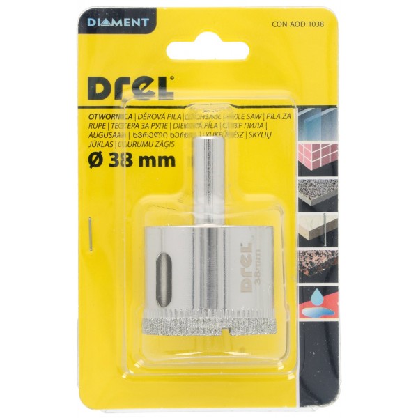 Karūna plytelėms deimantinė ø38mm Karūna plytelėms deimantinė ø38mm