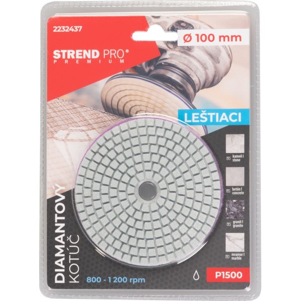 Diskas akmens šlifavimui ø100mm P1500                                                                 