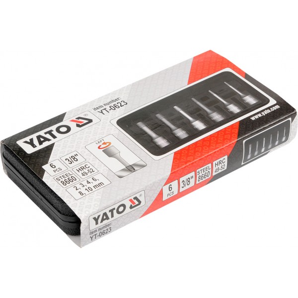Išsukėjai sugadintiems varžtams  ø2-10mm 6vnt.                                                      