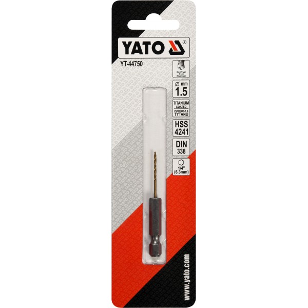 Grąžtas metalui ø1,5mm Titan 1/4'                                                                   