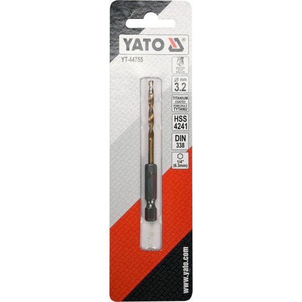 Grąžtas metalui ø3,2mm Titan 1/4'                                                                   